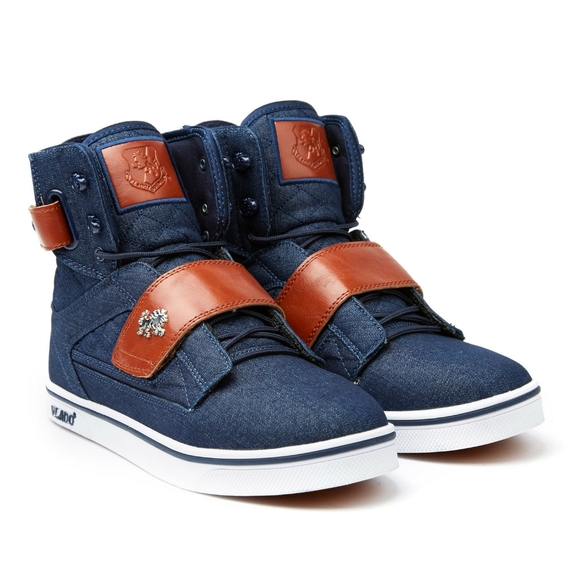 NEW • VLADO • Denim & Leather\Brown Shoes ·size:10